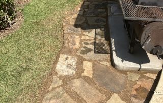 Concrete Pad, Flagstone Path, Austin, Texas
